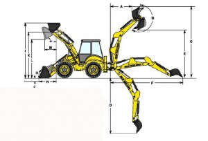 Арендовать экскаватор-погрузчик New Holland lb 110b